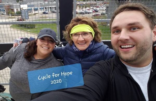 Check out Brian Replogle, Annie Spears and Jill Booth from their 7.6 mile bike ride! Incredible!